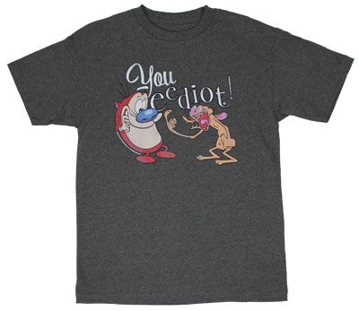 You Eediot   Ren And Stimpy T shirt  