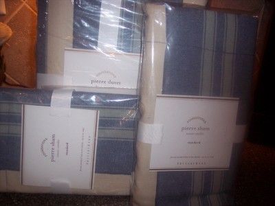 Pottery Barn~PIERRE STRIPE DUVET & SHAMS~KING/CAL~NEW~  