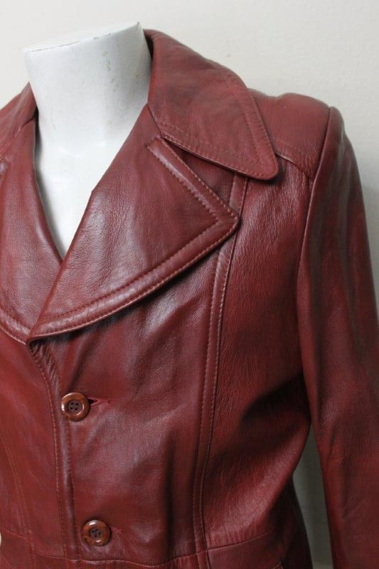 RETRO VINTAGE MENS 70S STARSKY HUTCH LEATHER JACKET L  