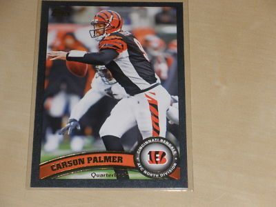 2011 Topps Football Black 206 Carson Palmer 07/55  