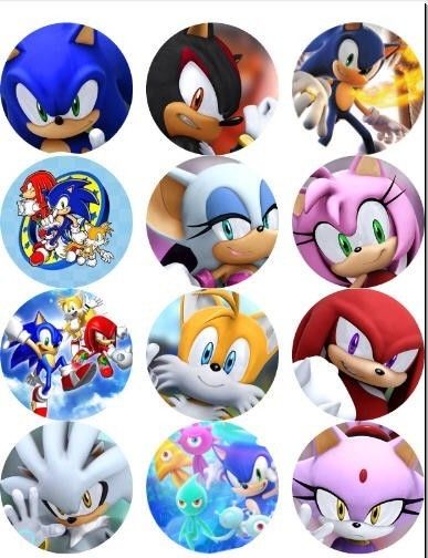 Sonic The Hedgehog Edible Photo CupCake Topper  $3ship  