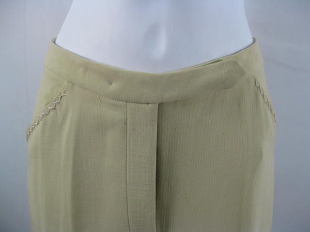 CHADO RALPH RUCCI Lime Green Pants Blazer Suit Set 8  