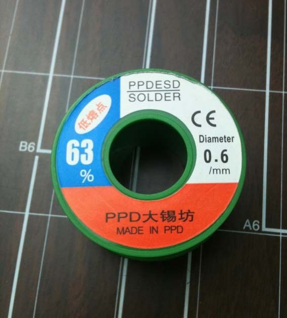 Solder Flux Soldering Tin Lead Wire Reel   Dia.0.6MM  