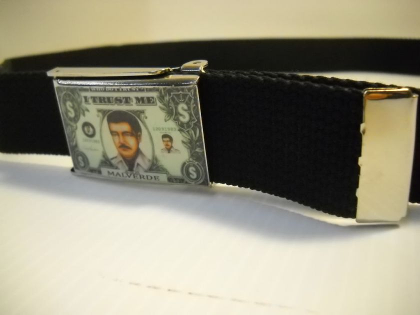 JESUS MALVERDE CANVAS COTTON BLACK BELT one size fits most CINTO 