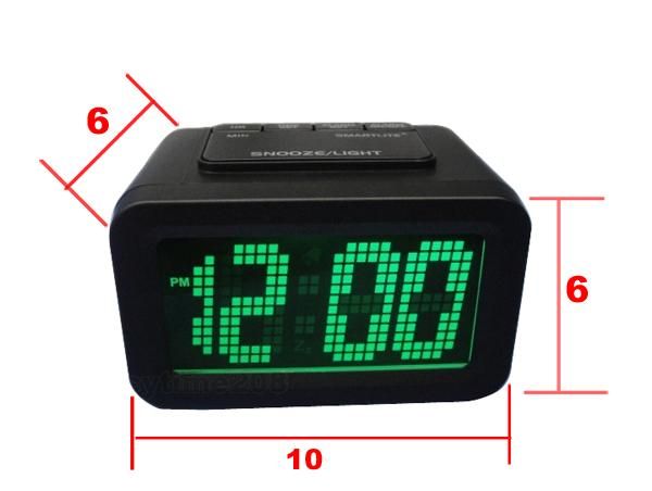 Digital LED Desk Clock Alarm Big LCD Snooze / Light ★  