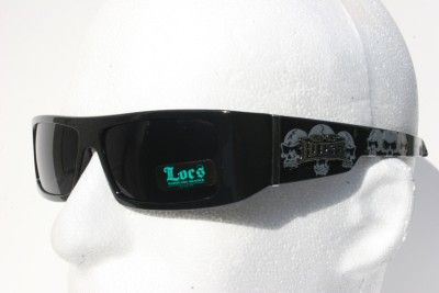   9058 black skull edition sunglasses Ganster Biker Cholo Shades  