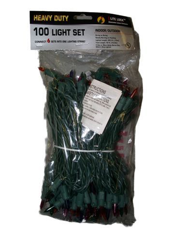 PACK 100 CHRISTMAS LIGHT SET HEAVY DUTY GOLD 1263840  