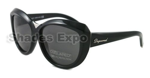 NEW DSQUARED SUNGLASSES DQ 0047 BLACK 01A DQ47 AUTH  