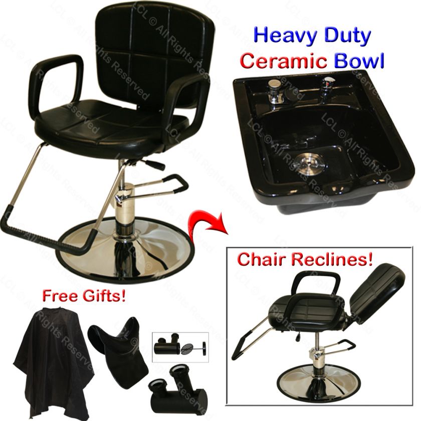   BARBER CHAIR CERAMIC SHAMPOO BOWL SINK SALON HAIR EQUIPMENT  