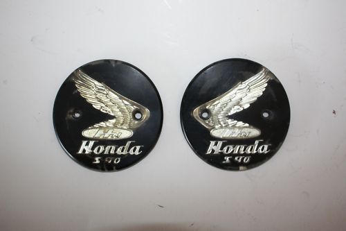 1965 Honda S90 Tank Badges Emblems   ORIGINAL VINTAGE  