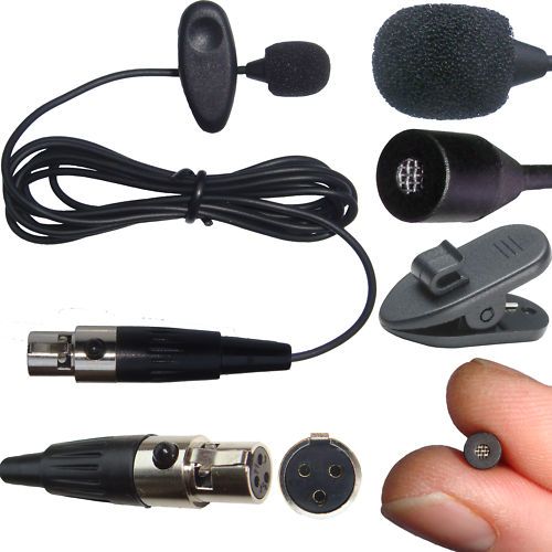 LAVALIER TIE MICROPHONE FOR SAMSON BODYPACK TRANSMITTER  