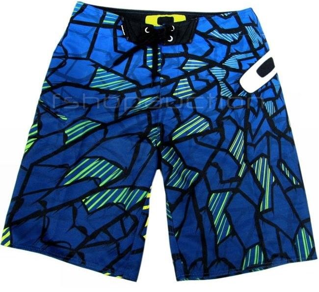 Oakley Fractured River Blue Size 32 Mens Surf Boardies Board Shorts 