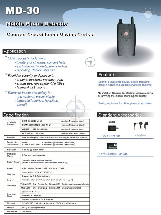 Ultimate RF Cellular, GSM & GPS Bug Detector Device  