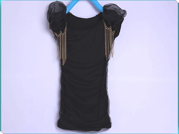 2012 New Korean Fashion Womens Stylish Chiffon Tunic Short Sleeve 