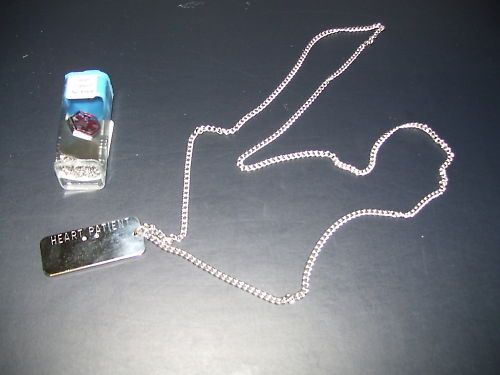 Medical Alert Necklace HEART PATIENT New EMERGENCY ID  