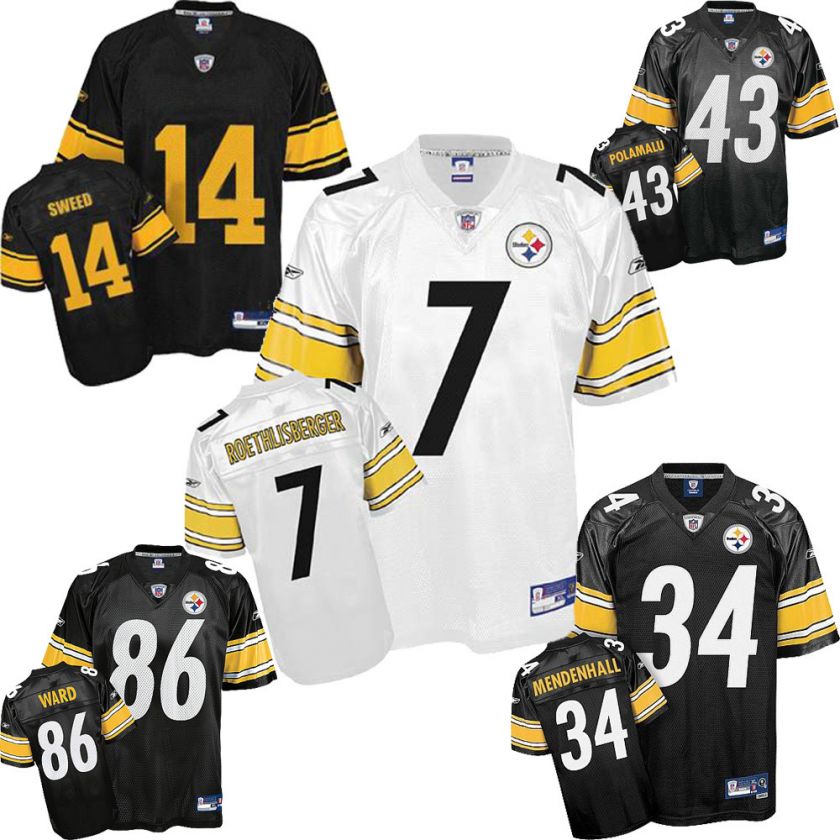 NFL Pittsburgh Steelers Assorted Premier Reebok Player Jerseys  Many 