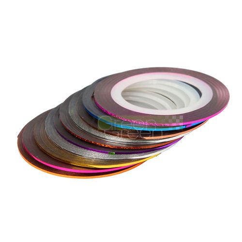New 10 Color Striping Tape Line Nail Art Decoration Sticker  