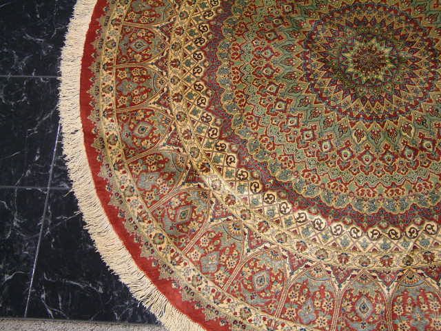 Qom Persian rug; All Persian Rugs are genuine handmade. Also, every 