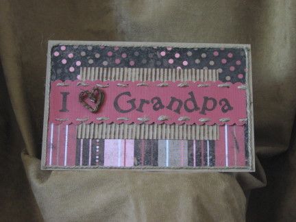 Handmade Greeting Card   Fathers Day   Card For Grandpa  