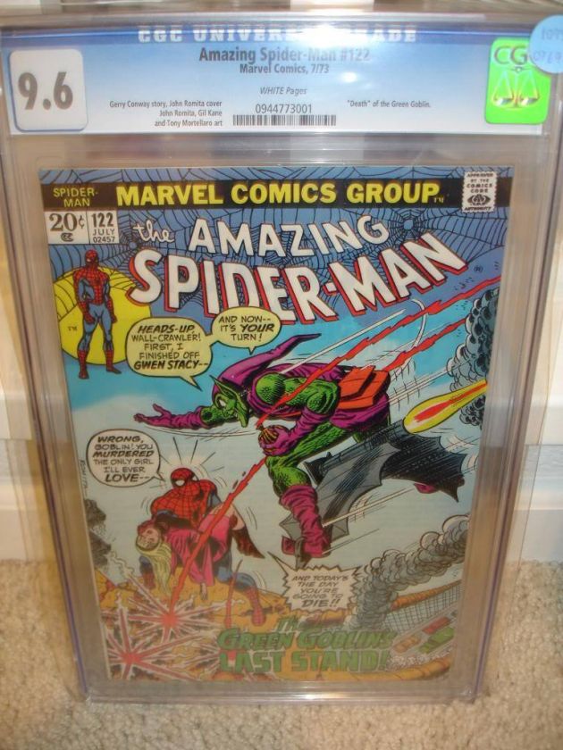 Amazing Spider man #122 CGC 9.6 Death Goblin 941 WP cm  