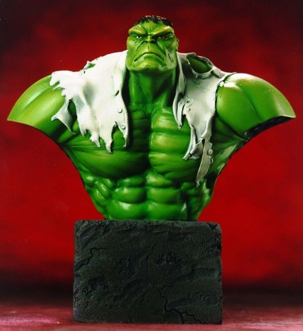   RANDY BOWEN STATUES MINI BUST HTF THE 1ST HULK LTD 3000 NEW  