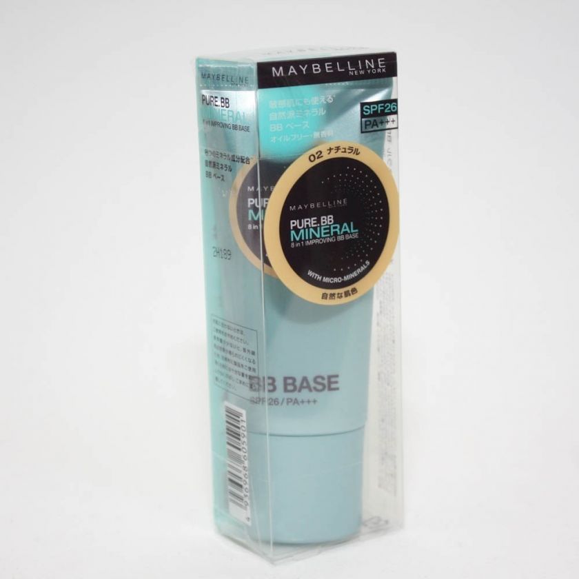 MAYBELLINE Pure Mineral 8 in 1 Improving BB Cream Base   02 Natural 