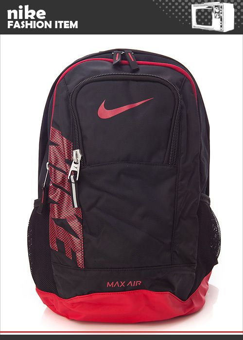 BN NIKE Team Training Max Air Backpack Book Bag in Black/ Black with 