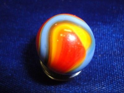 AMAZING MULTI COLOR OLD,VINTAGE,ANTIQUE MARBLE S 519  