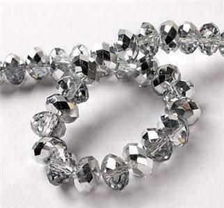 75pcs Silver Swarovski Crystal Gem Loose Bead 10mm  