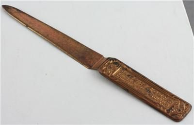 Vintage Legal Advertising Letter Opener Washington DC  