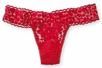 VICTORIAS SECRET LACIE® COLLECTION VALENTINES DAY HEARTS/BLING THONG 