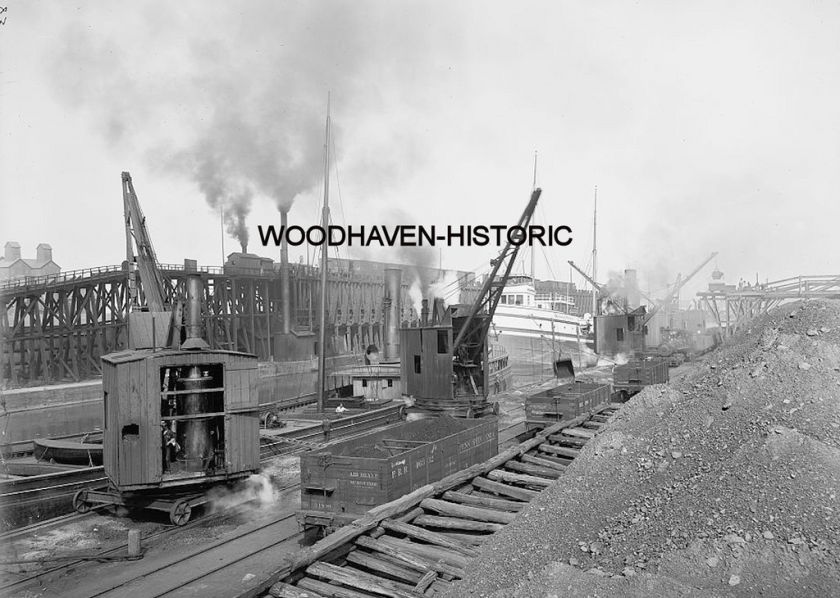 Pennsylvania Railroad docks, ore Erie, Pa. 1900 Photo  