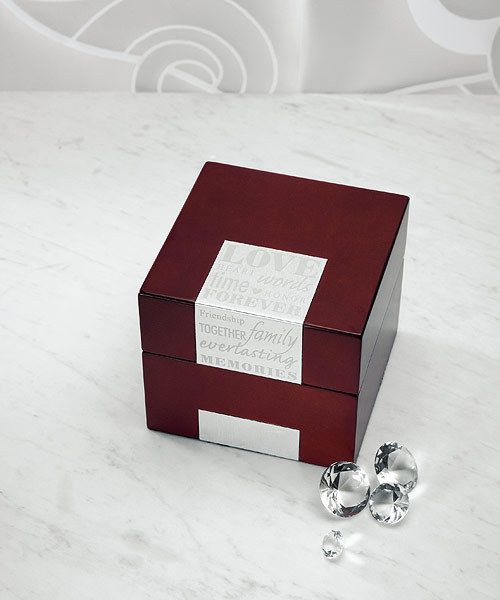 WEDDING GUEST BOOK ALTERNATIVES WOODEN MEMORY NOTE BOX  