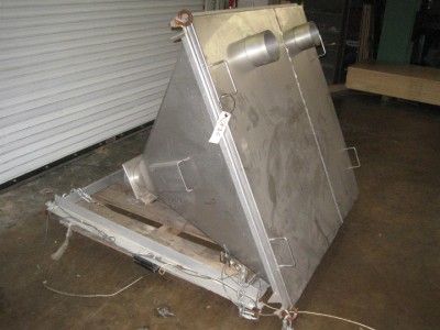 Two Component Stainless Steel Hopper, Approximately 26cuft  