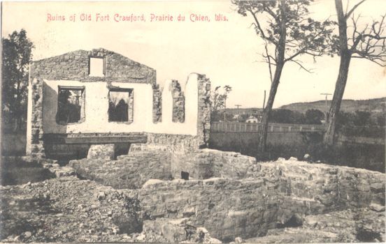 WI PRAIRIE DU CHIEN OLD FORT CRAWFORD CIRCA 1912 M29312  