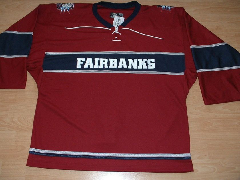 AUTHENTIC FAIRBANKS ICE DOGS NAHL HOCKEY JERSEY SIZE 54  