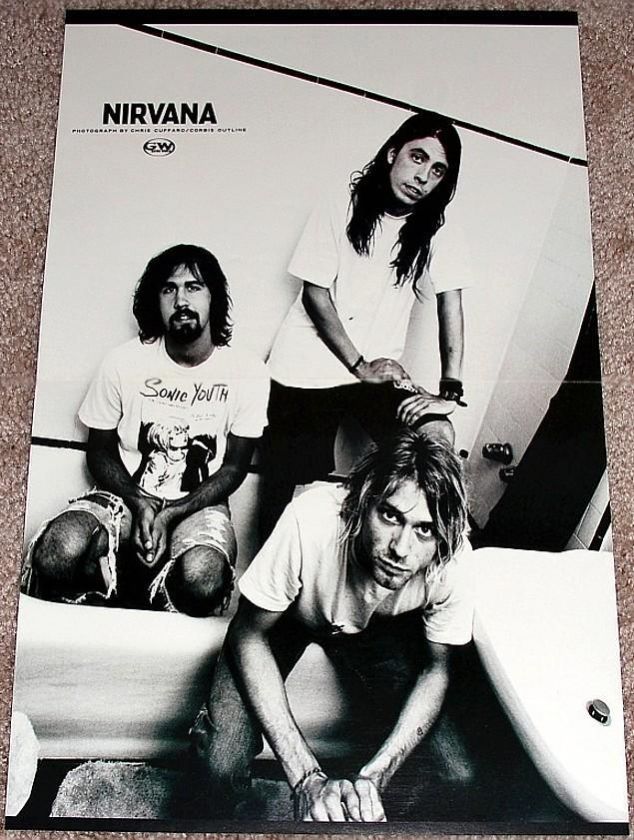 NIRVANA GROUP TRIBUTE POSTER KURT COBAIN DAVE GROHL  