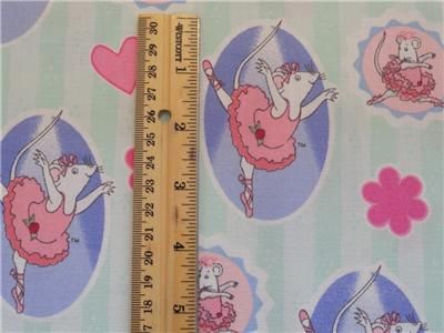 New Angelina Ballerina Mouse Ballet Cartoon Girls Flowers Hearts 