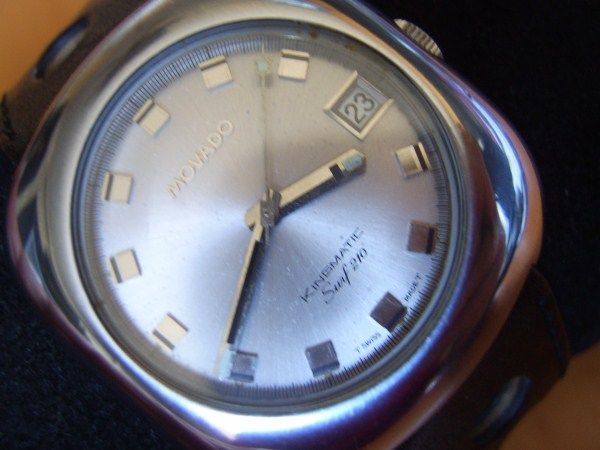 VINTAGE 60S SS MOVADO KINGMATIC SURF 210 SUB SEA AUTOMATIC 28J CAL 