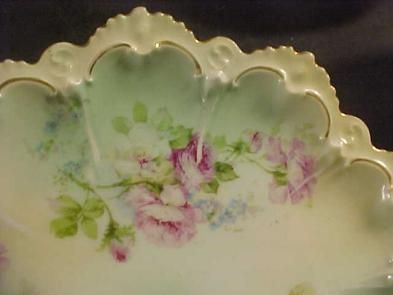 Austria Handpainted 8 Plate Roses  