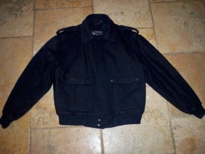 VTG Members Only Navy Wool Jacket Sz 46 Mens  