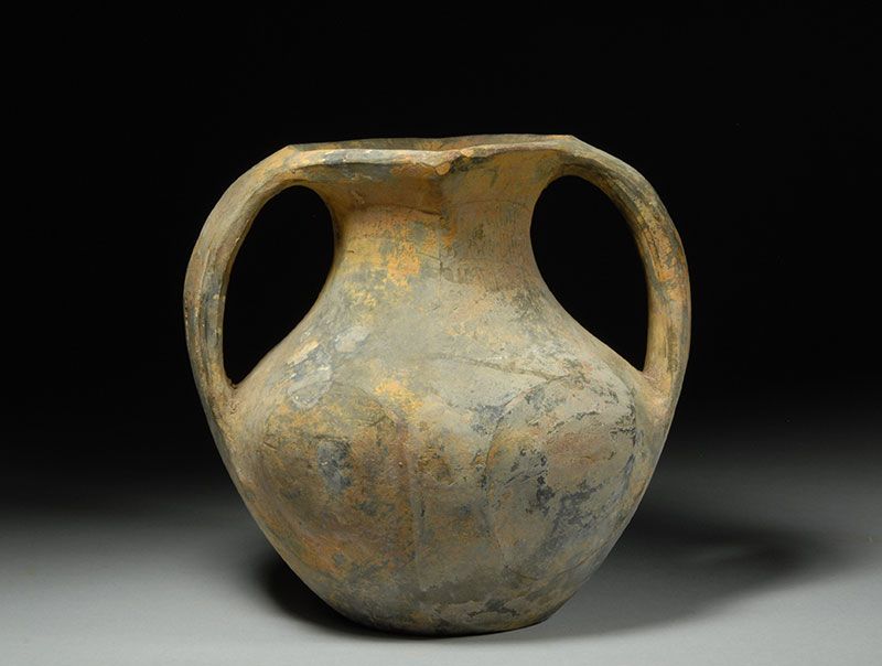 Ancient Chinese Pottery Vase Amphora   Western Han Dynasty  