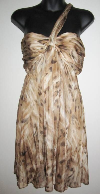 NEW bebe Womens Animal Print Cocktail Dress M NWT 1721  