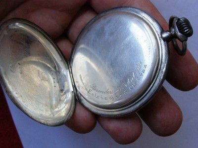 Unique silver Chronometer Oversize pocket watch by Juius Assmann 