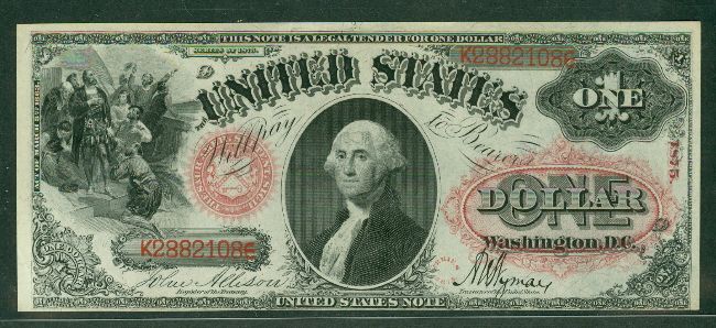 00 Legal Tender “Sawhorse”, 1875, Fr. #26, UNC  