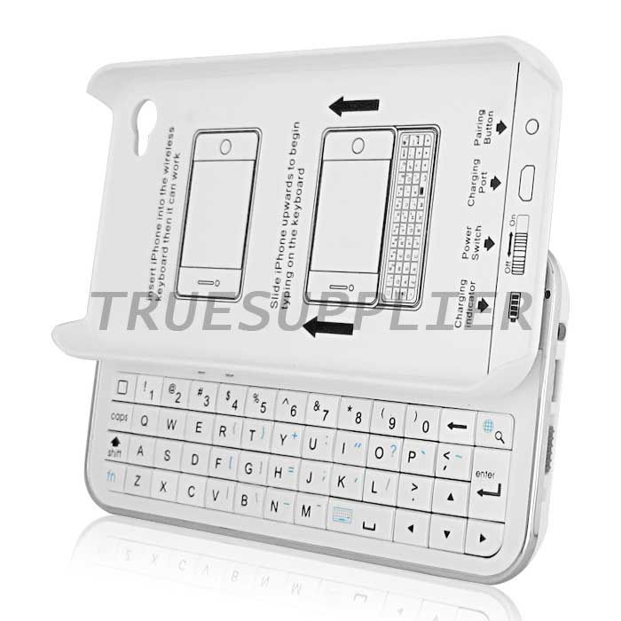 Apple iPhone 4 Hard Case With Slide Bluetooth Keyboard  