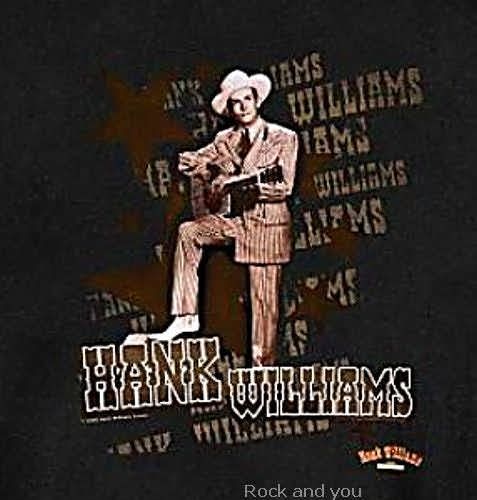 HANK WILLIAMS Sr country rock rare T Shirt S M L XL NWT  