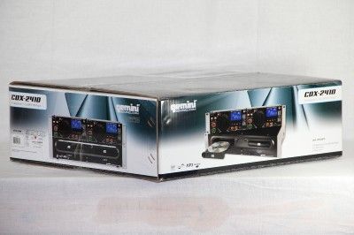   Sound Products DJ CDX 2410 Dual  Multi Disc DJ CD Player  