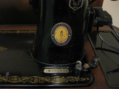 VINTAGE PORTABLE SINGER SEWING MACHINE 100th 1851 1951  