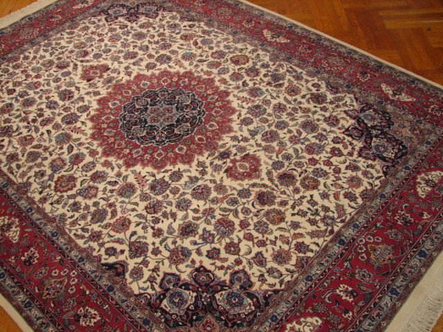 8X11 SILK& WOOL CHINESE 200 LINE RUG   